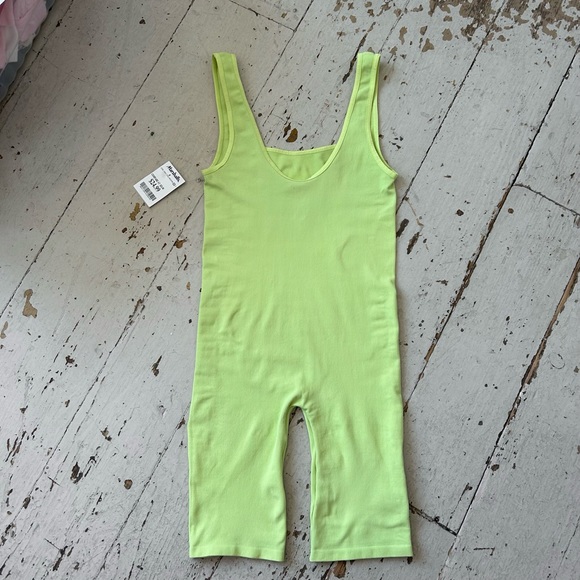 Free People Intimately Neon Bike Short Romper - Picture 3 of 6